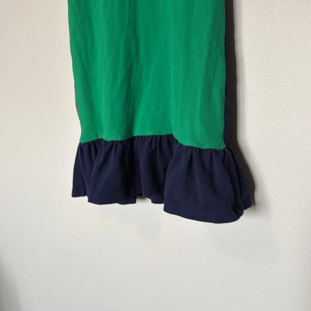 Polo Ralph Lauren Girls Dress Size 6X Colorful Classic Preppy Logo Pony Collar
